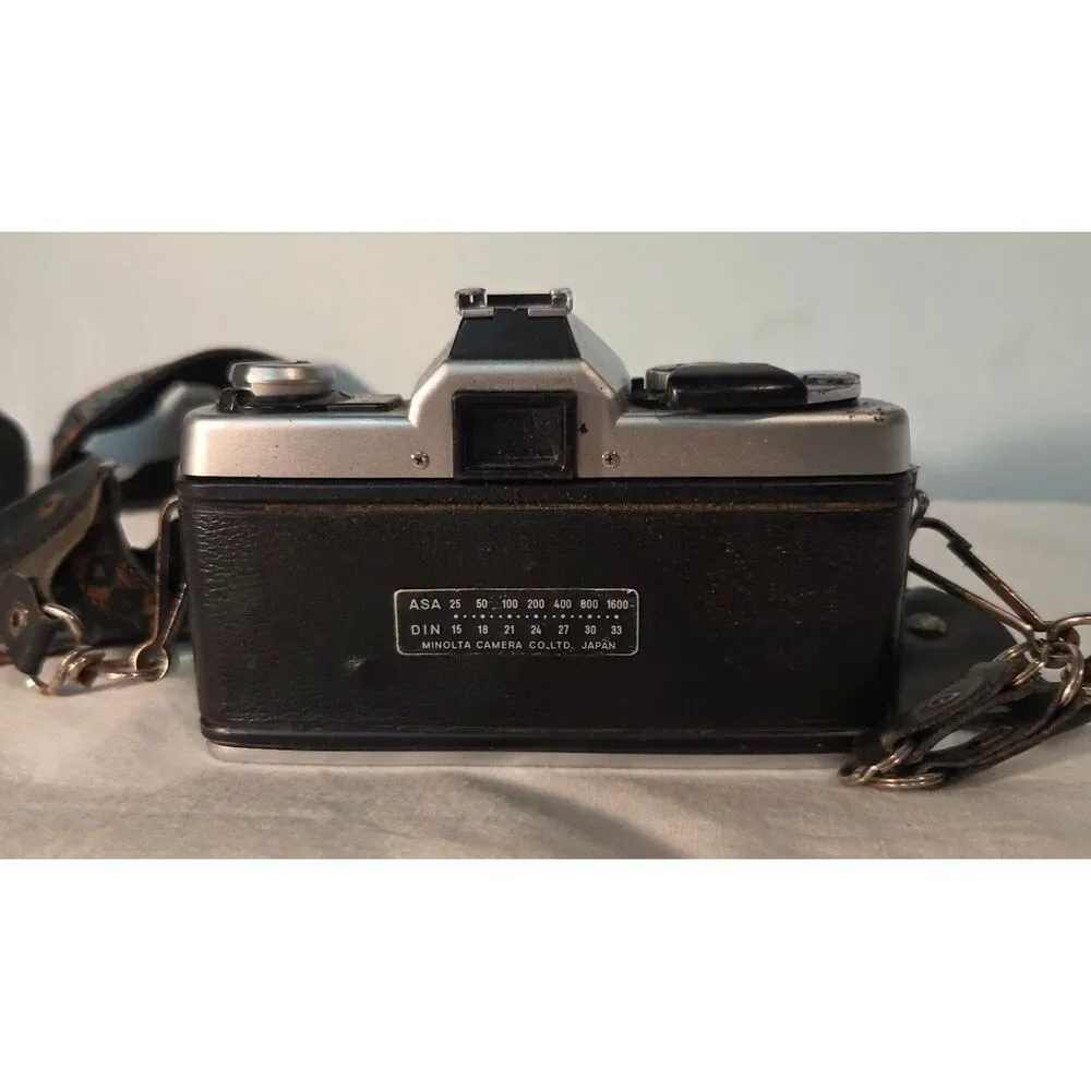 Minolta XG1 35mm Film Camera w Lens Lot Hanimex Rokkor Strap Case
